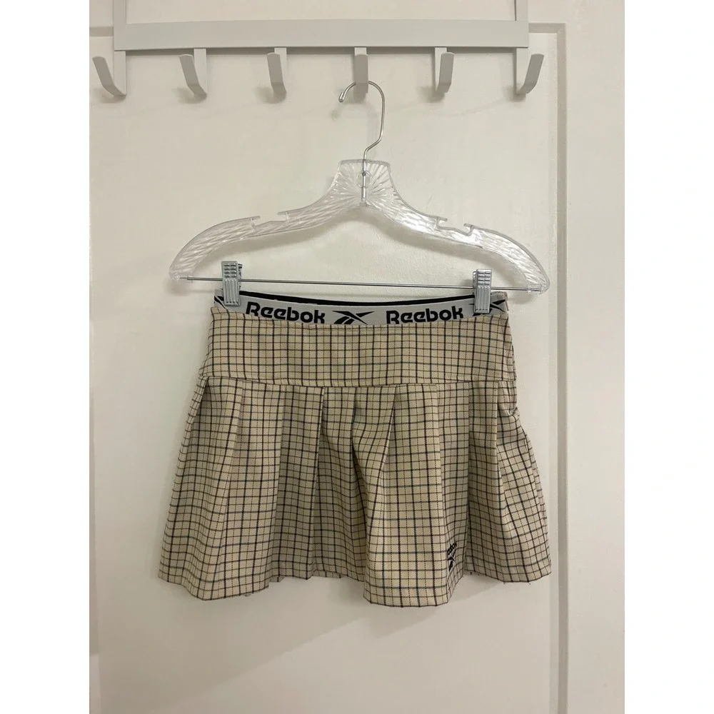 Reebok Checkered‎ Mini Tennis Skirt Coquette Sporty Retro